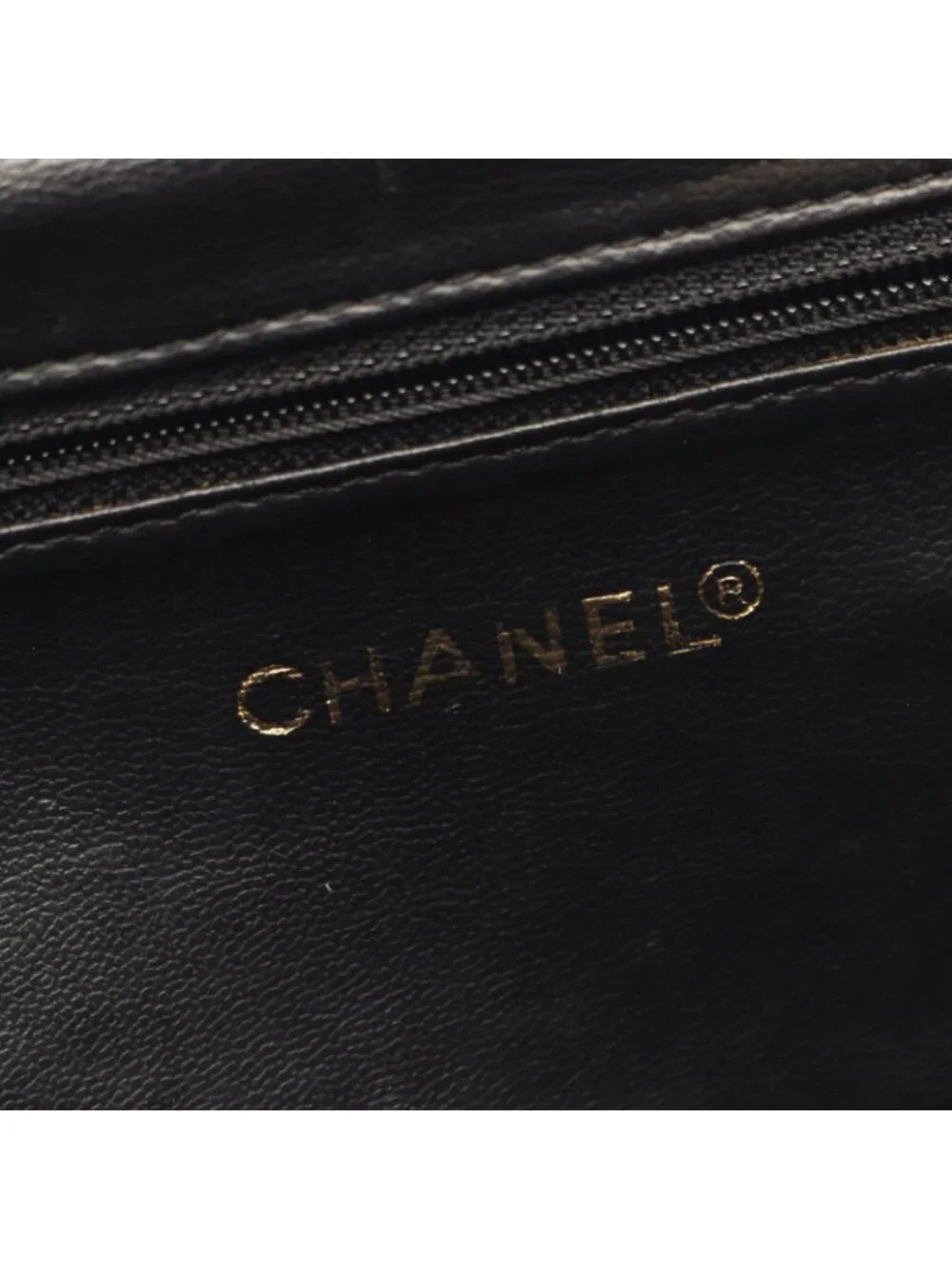 Chanel Backpack CC Logo Black Caviar Leather